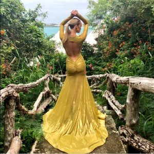 WHITE Michael Costello Aurora Dress